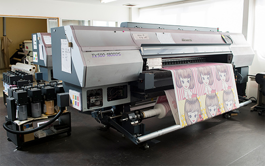 昇華ダイレクトプリントのイメージ